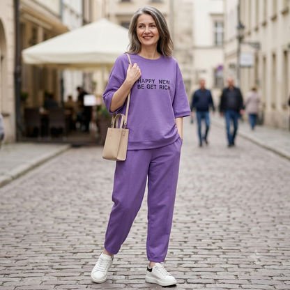 🌹【M-4XL】【Bluzki + spodnie】Damski dres casualowy z krótkim rękawem