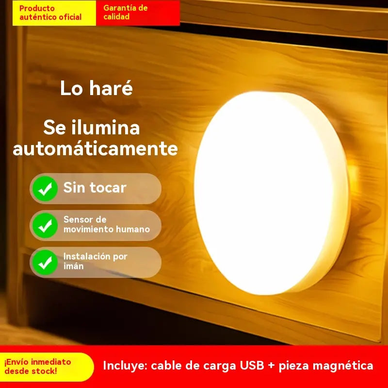 🏡💡 【Compra 1 y llévate 1 gratis】 Luz LED inteligente con sensor de movimiento — Práctica, fácil de cargar y sencilla de usar.