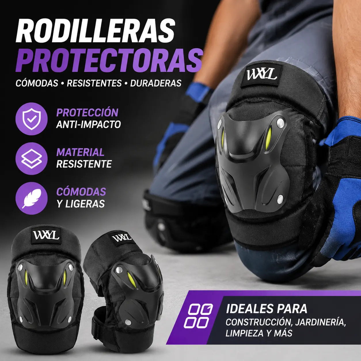 🛡️¡50% de descuento por tiempo limitado! ✨Rodilleras para todas las estaciones: carcasa rígida, ajustables y flexibles 🏍️