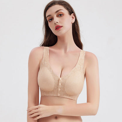 ❤️【Compra 1 y llévate 1 gratis】❤️【40-100kg】Sujetador Inalámbrico para Mujer con Botón Frontal