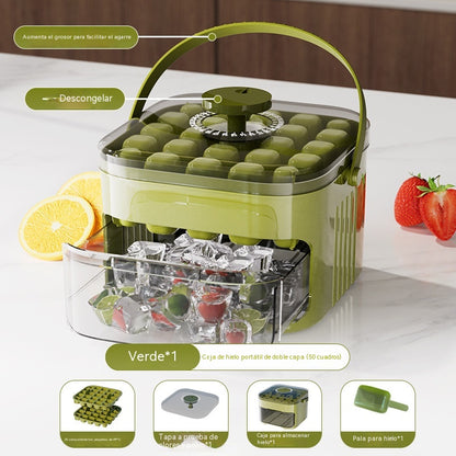 🧊Máquina de hielo con 25 compartimentos