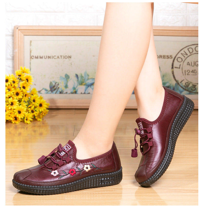 ¡Superdescuento, no te lo pierdas! 🔥Zapatos casuales bordados para mujer, modernos y cómodos, con suela suave, que no aprietan ni cansan【36-41】