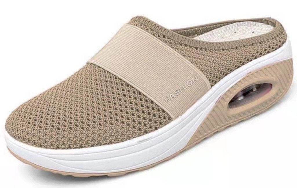 🎀【35-43】Zapatos con colchón de aire de malla hueca europeos y americanos nuevos de verano 2025, transpirables y cómodos