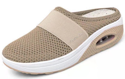 🎀【35-43】Zapatos con colchón de aire de malla hueca europeos y americanos nuevos de verano 2025, transpirables y cómodos
