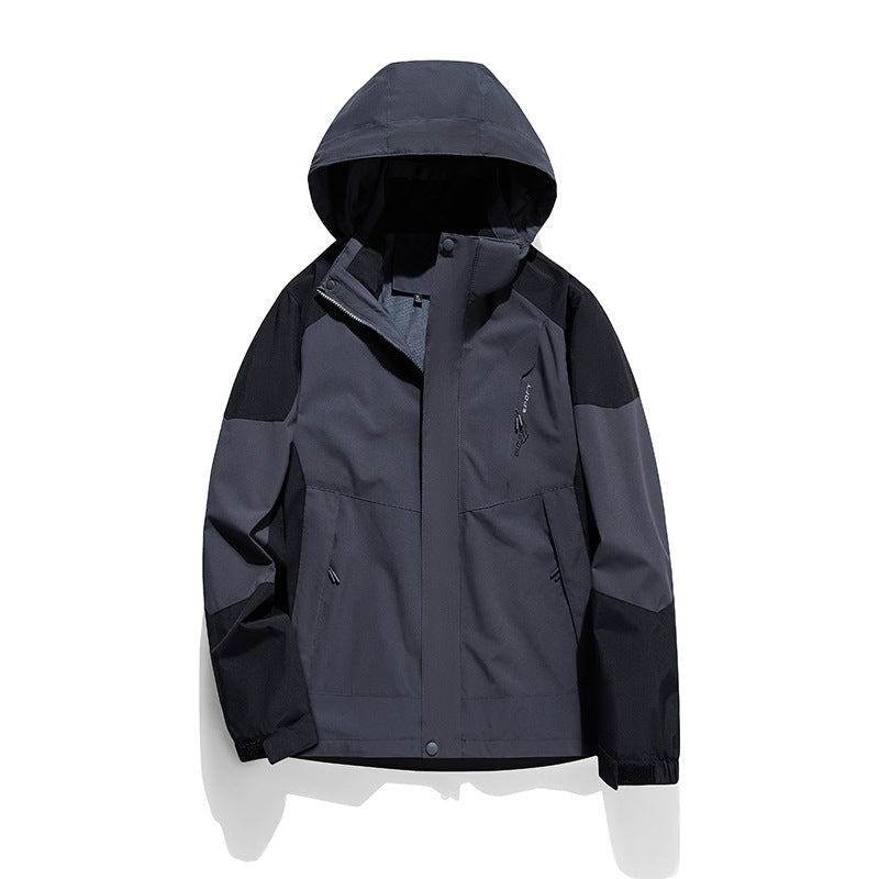 🔥🧥【1 kus, L–6XL】Nová outdoorová bunda 2 v 1 – vodoodolná, vetruodolná a hrejivá, vhodná na turistiku aj každodenné nosenie.