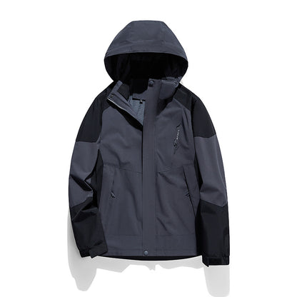 🔥🧥【1 kus, L–6XL】Nová outdoorová bunda 2 v 1 – vodoodolná, vetruodolná a hrejivá, vhodná na turistiku aj každodenné nosenie.