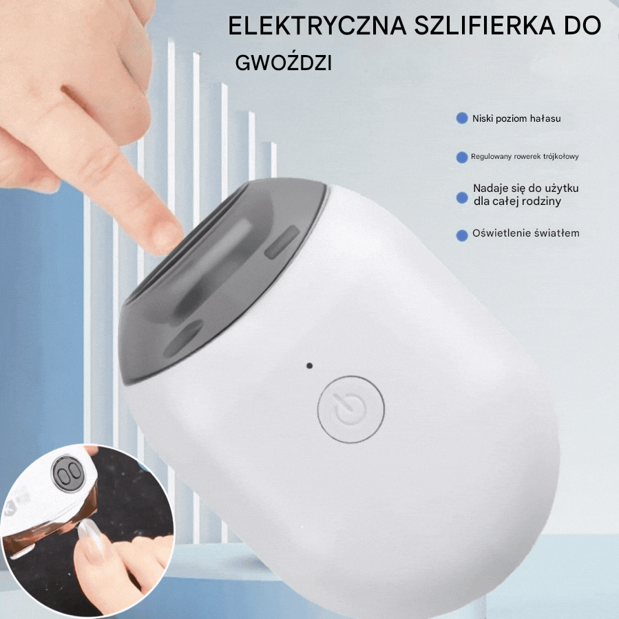 👶Kup 1, drugi dostaniesz gratis! 💅Elektryczny pilnik do paznoksi✨ bezpieczny i używany paznęcija paznoksi, bezpieczny rączno dla niemowląt.