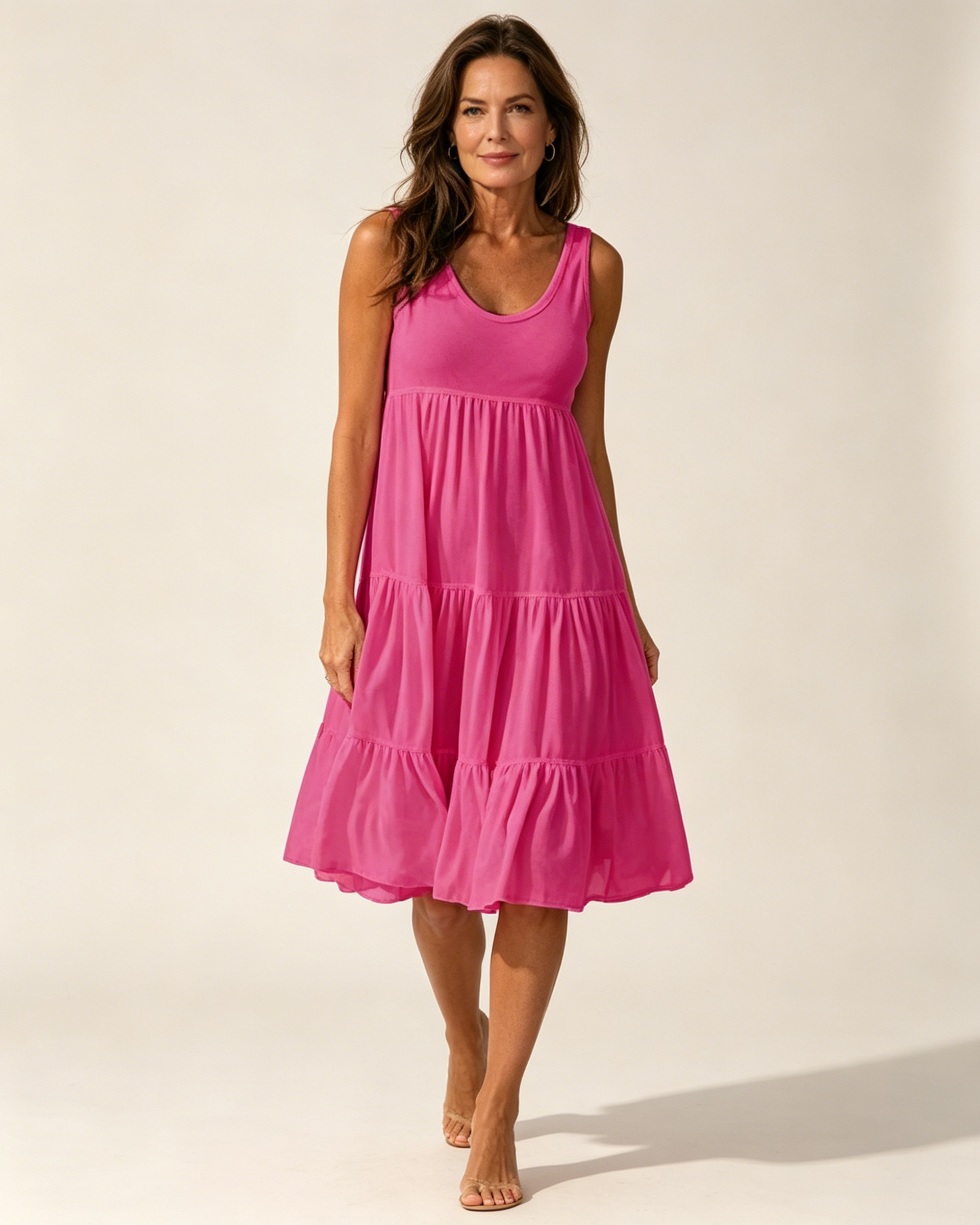 👗 【S-5XL】 Prosta sukienka w jednolitym kolorze ✅️Płatność przy odbiorze