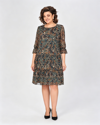 【🥇Bestseller】💥【50% zniżki】👗【S-5XL】Nowa wiosenna sukienka z nadrukiem 2026