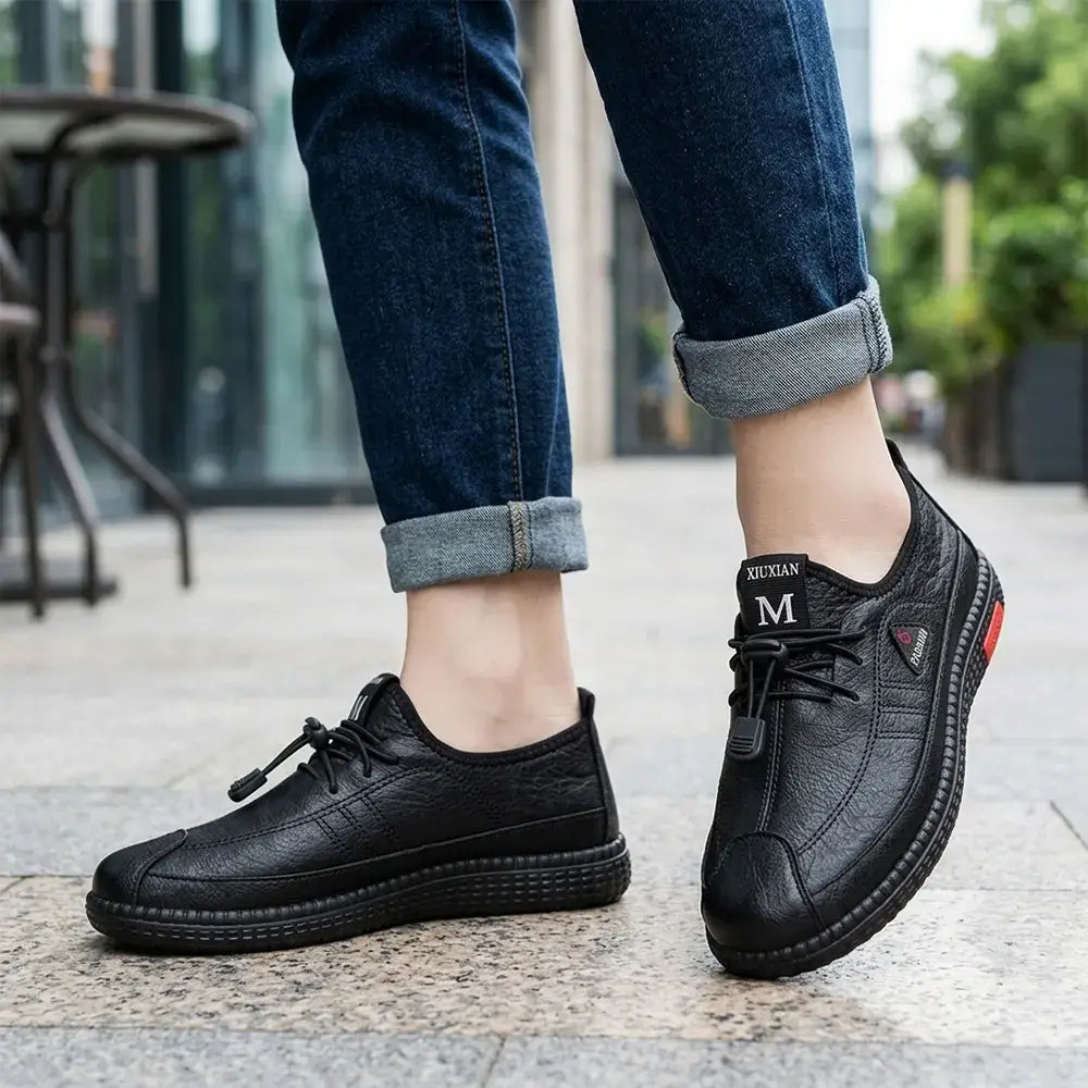 👟Damskie, wodoodporne, wsuwane, antypoślizgowe, płaskie buty robocze – miękka podeszwa, wygodne buty robocze – lekkie, codzienne buty do chodzenia dla seniorów