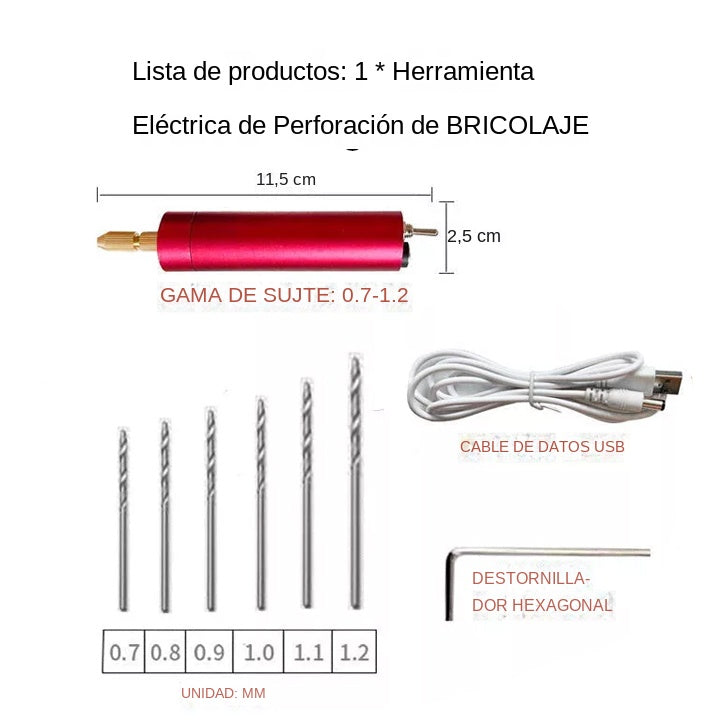 🏆【Kúp 1 a získaj 1 zadarmo】Mini USB elektrická ručná vŕtačka, mini DIY elektrická brúska