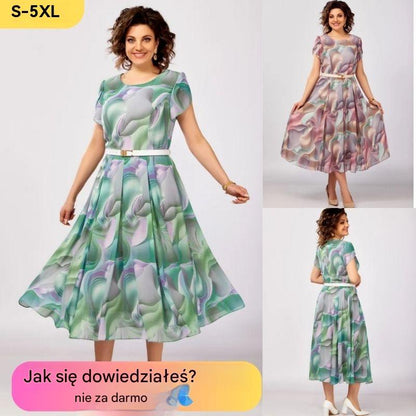 【50% zniżki】🔥【S-5XL】2026 Nowa, wysokiej jakości, elegancka sukienka z szyfonu🥰