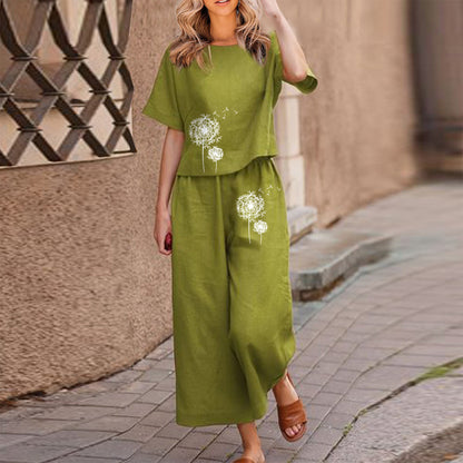【S-4XL】【Topy + spodnie】Luźny garnitur casualowy