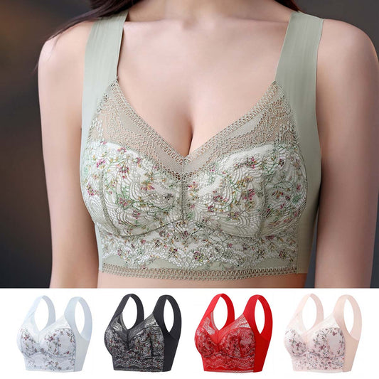 【Producto estrella】【Pack de 3】💕【40 kg-100 kg】Sujetadores de verano para mujer sin costuras, de talla grande, en seda fría. Transpirables y cómodos.