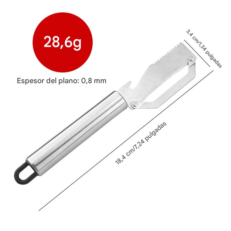 ✅【Kúpte 1 a získajte 1 zadarmo!】🧅🔪 Multifunkčná kuchynská škrabka 3 v 1: Šúpe, krája a otvára uzávery fliaš! 🔥