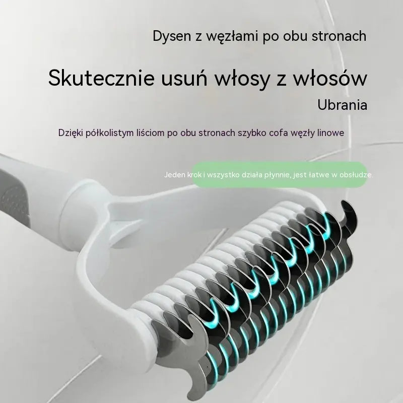 🐶【Kup 1, a 1 dostaniesz gratis】-2 sztuki--🧹 Dwustronna samoczyszcząca szczotka dla zwierząt: Usuwa martwe włosy i zmniejsza wypadanie sierści u psów i kotów.