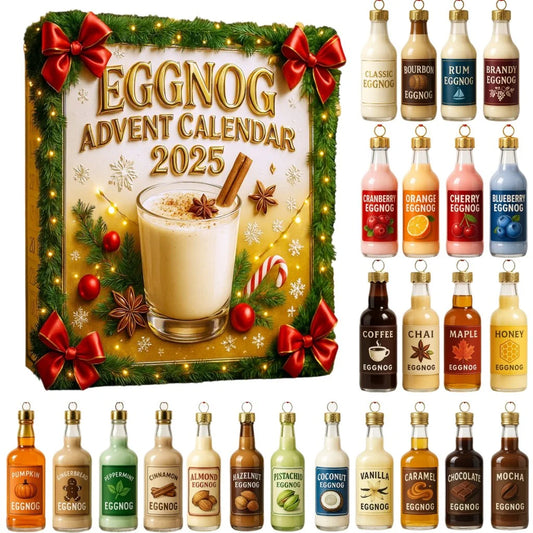 🔥【Vánoční speciál】Vánoční kalendář s dekoracemi na lahve s džusem a nápoji 2026【18x26x3cm】
