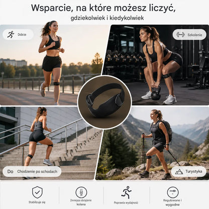 4 pary za jedyne 99 zł 🏃‍♀️ Sportowe stabilizatory kolan 👉 Kolana potrzebują czasu na regenerację, a ten sprzęt zapewnia niezbędne wsparcie.