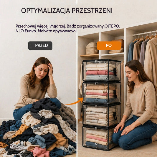 🔥Oferta limitowana czasowo: rabat 49% 📦Duże, trwałe, grubościowe przezroczyste plastikowe torby do przechowywania ubrań, przeprowadzek i magazynowania