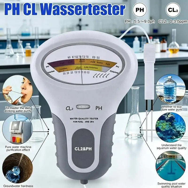 🔬💧 Tester pH i chloru resztkowego (Cl2) — 50% taniej! Precyzyjny pomiar pH i poziomu chloru w basenie: prosty, szybki i niezawodny. 🔥🏊