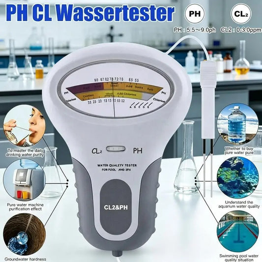 🔬💧 Tester pH i chloru resztkowego (Cl2) — 50% taniej! Precyzyjny pomiar pH i poziomu chloru w basenie: prosty, szybki i niezawodny. 🔥🏊