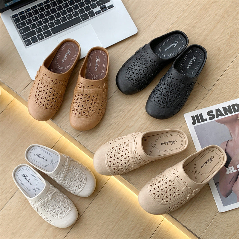 【36-41】ženske casual modne ravne polu papuče