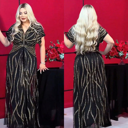 💯😍 [Novedad, 50% de descuento por tiempo limitado] 👗 [Tallas S-5XL] Vestido brillante de moda, diseño elegante y sencillo, perfecto para fiestas y reuniones.