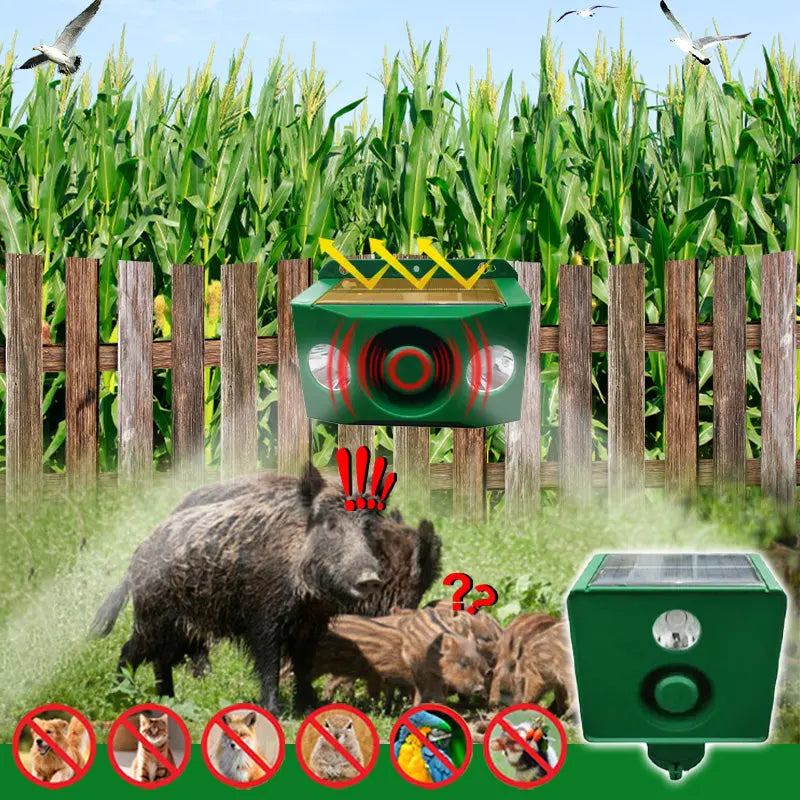 【✨Kup jeden, a drugi dostaniesz gratis】🐅Alarm solarny z lampką odstraszającą dzikie zwierzęta