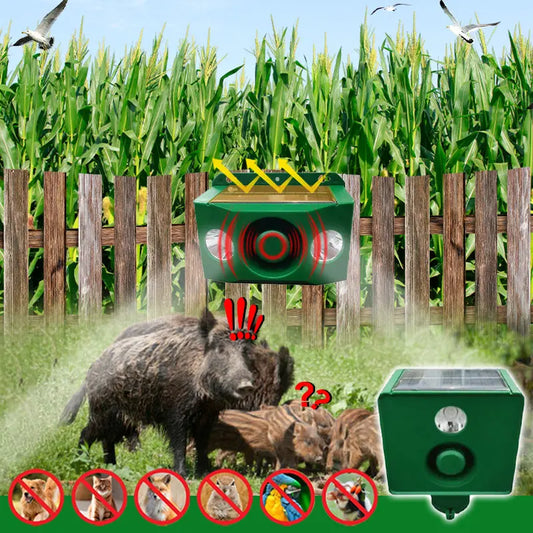 【✨Kup jeden, a drugi dostaniesz gratis】🐅Alarm solarny z lampką odstraszającą dzikie zwierzęta