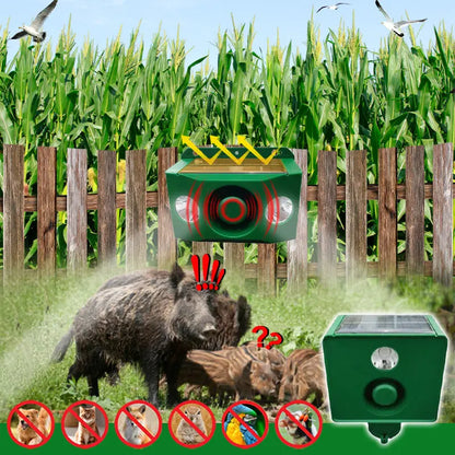 【✨Kup jeden, a drugi dostaniesz gratis】🐅Alarm solarny z lampką odstraszającą dzikie zwierzęta