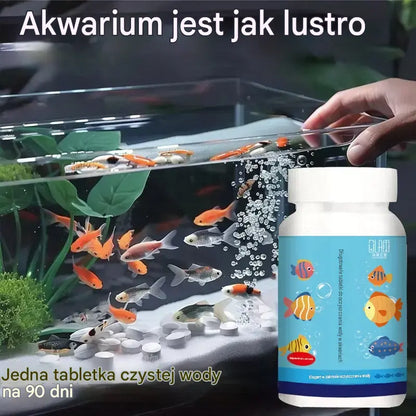 🔥Kup 1, a 1 dostaniesz gratis (2 butelki - 400 sztuk)🐠🌿 Tabletki do oczyszczania wody akwariowej + tabletki natleniające