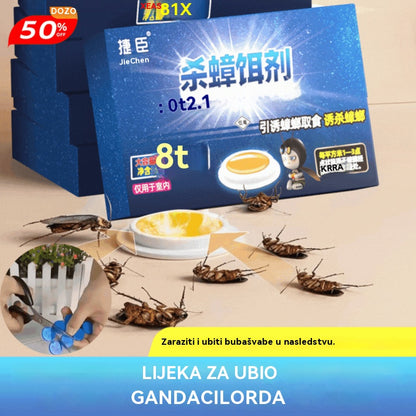 💥【Kupite 3, dobijte 2 gratis】💥🛡️ Uvezeni snažan mamac za žohare, 🏠ubija cijelo gnijezdo žohara jednim potezom, nije toksičan, nema brige čak i ako imate djecu kod kuće
