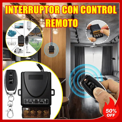 🔥🔌Interruptor de control remoto inalámbrico de 220 V, interruptor de control remoto para motor de bomba de agua, control remoto inalámbrico para luminarias.