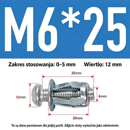 🔥50% taniej [100 sztuk] Śruba rozporowa M4 M5 M6 / Nakrętka nitowana