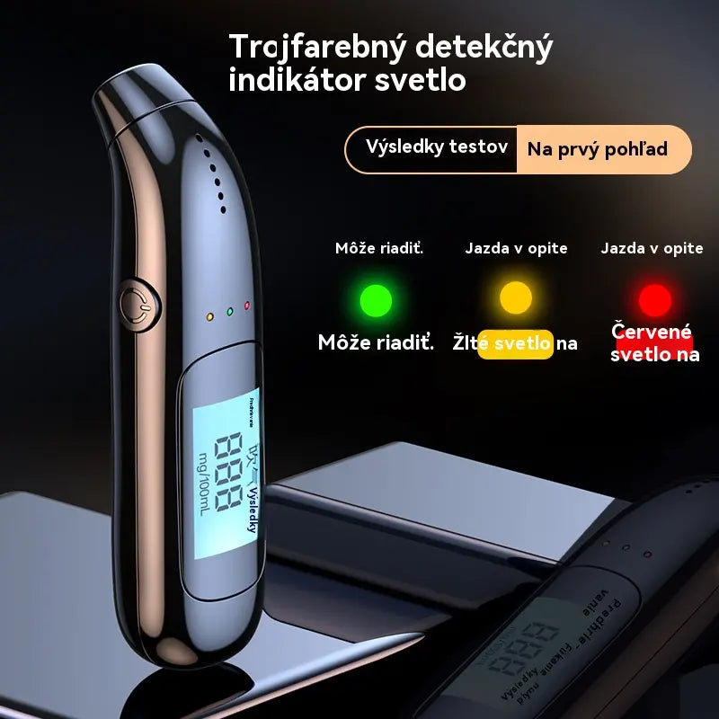 🔥【50 % zľava na nové produkty】🍷 Vysoko presný prenosný dychový analyzátor – Zmerajte si hladinu alkoholu pred jazdou