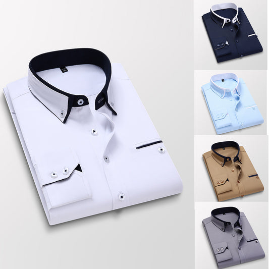 🏆 Gorąca sprzedaż 🔥 【M-5XL】 🔥👔 Wysokiej jakości i wygodna męska koszula biznesowa z długim rękawem