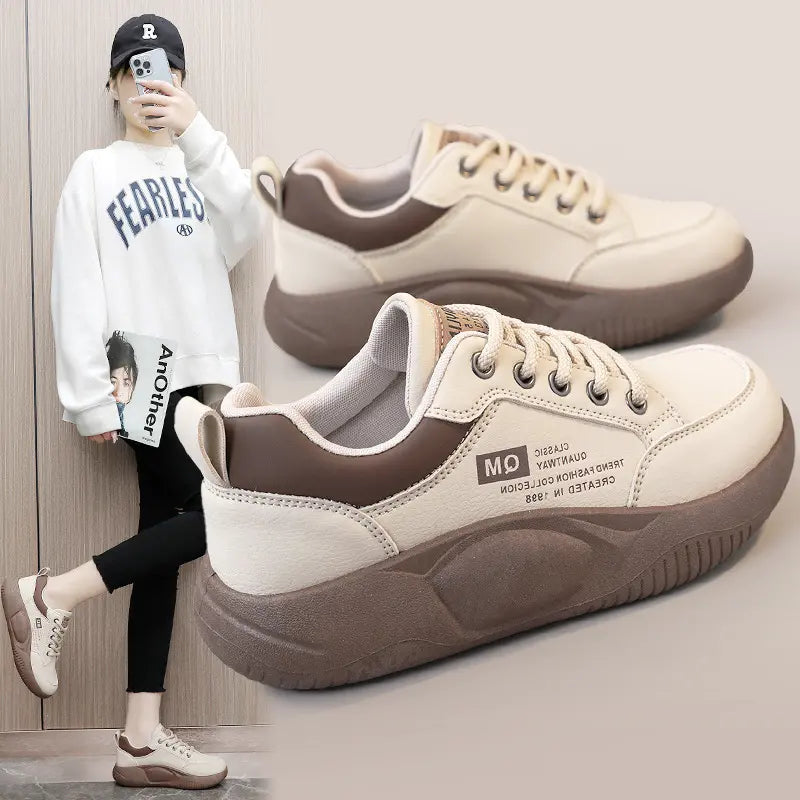 🏆👟【35-40】Nowoczesne sneakersy casualowe na grubej podeszwie, Model 2026