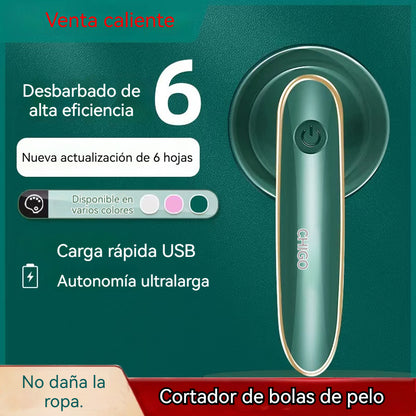 👚🧶 Quitapelusas eléctrico portátil multifuncional: elimina pelusas profesionalmente en prendas de lana, punto y algodón, dejando la ropa como nueva