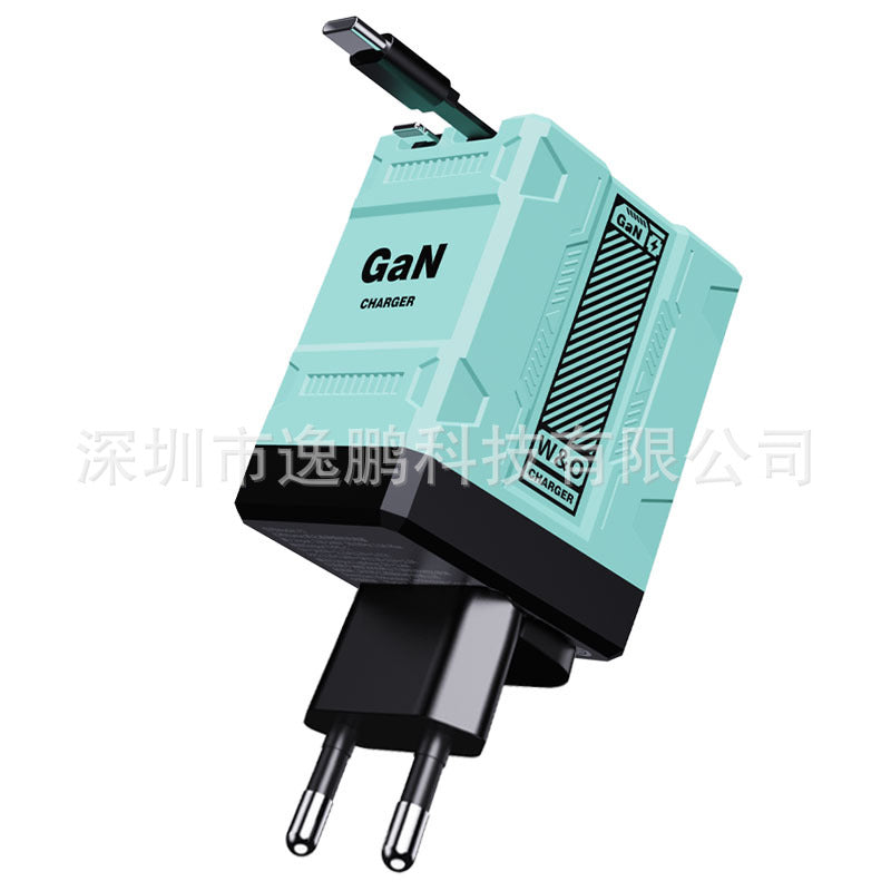 ⚡【Страхотна оферта】🔥120W 2-в-1 бързо зарядно устройство, съвместимо с iPhone, мобилни телефони и таблети✅️