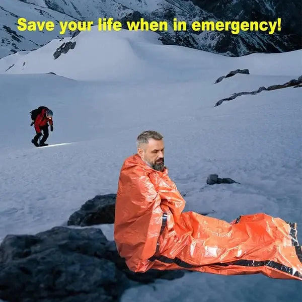🔥【Kupi 1, dobiješ 1 gratis】Vodootporna hitna vreća za spavanje koja zadržava toplinu 🛌❄️