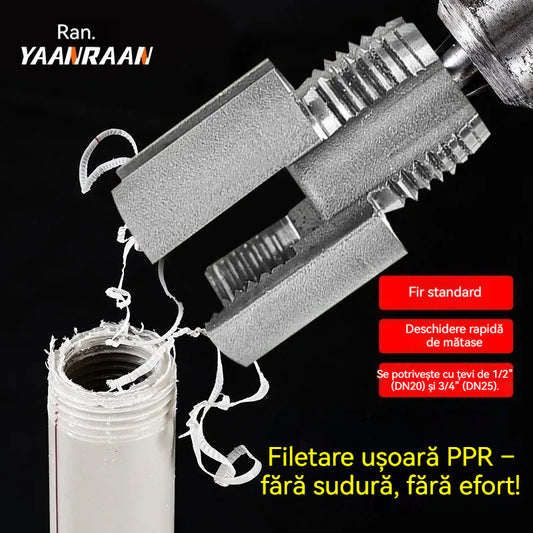 【🏆Potrepštine za kućanstvo】🔩 Jednostavno PPR narezivanje – bez varenja, bez napora! 【Set od 2 komada – za cijevi 1/2” (DN20) i 3/4” (DN25)】
