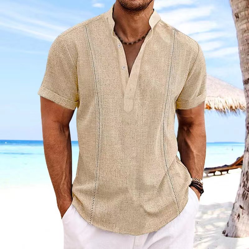 ⛺👕【S-3XL】☀️ Camisa de algodón para hombre 2025. Bestseller casual de verano en España.
