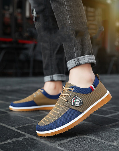 🔥Gran oferta - 45% de descuento🔥Zapatos de lona informales de estilo coreano 2025 para hombre, transpirables y versátiles