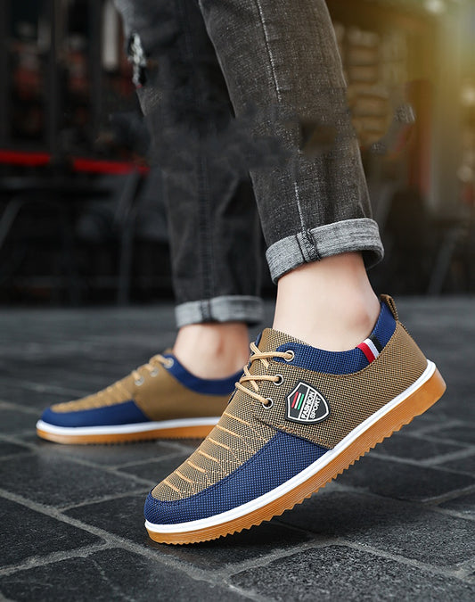 🔥Gran oferta - 45% de descuento🔥Zapatos de lona informales de estilo coreano 2025 para hombre, transpirables y versátiles