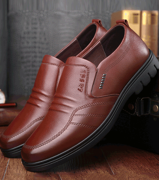 👞 【-55%OFF】【39–44】Мъжки бизнес ежедневни обувки 2026 с мека подметка за удобно ежедневно носене,