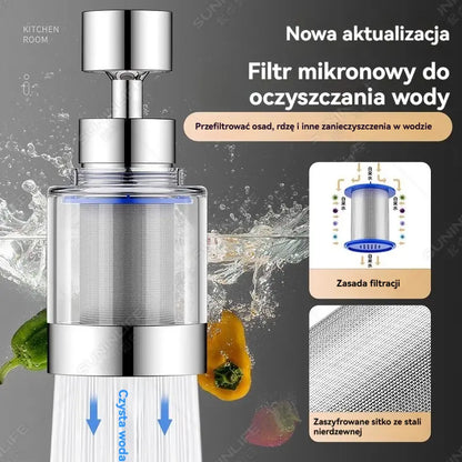 🔥💦【Płatność przy odbiorze】Uniwersalny filtr napowietrzający z interfejsem ze stali nierdzewnej