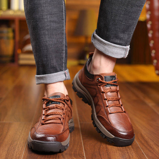🔥Artículo de Venta Caliente👞 Nuevos Zapatos Elegantes de Cuero Genuino para Hombre de Estilo Invernal, Extremadamente Cómodos