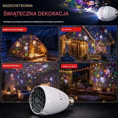 Świąteczny projektor świetlny 🎄 Gwieździste niebo, które pokochają dzieci 🎄 109 zł za sztukę