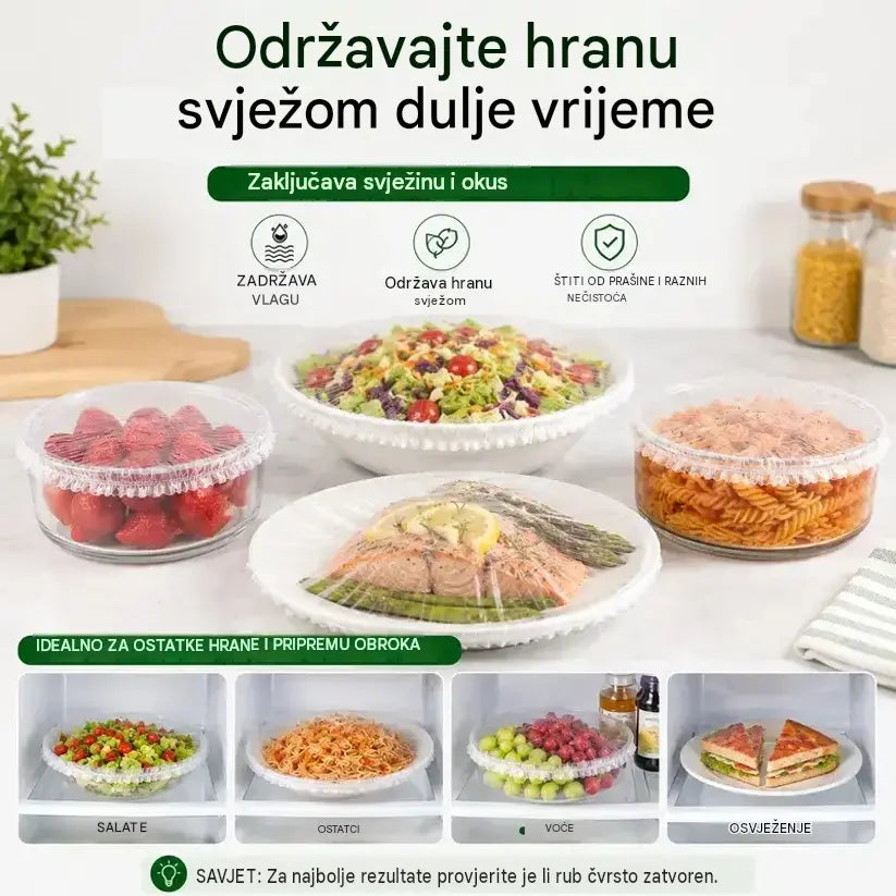 🔥🔥【500 komada】-- 25 €【Posljednja prodaja: 50% popusta】✨500 listova fleksibilne folije za hranu za višekratnu upotrebu