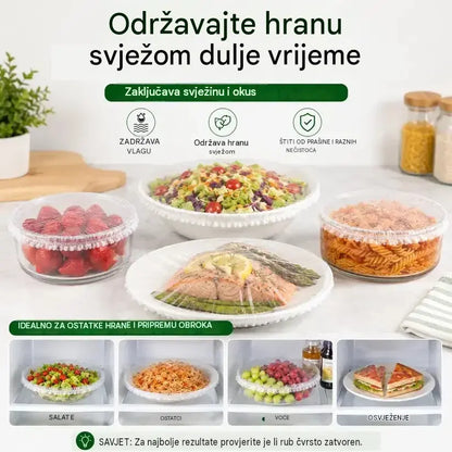 🔥🔥【500 komada】-- 25 €【Posljednja prodaja: 50% popusta】✨500 listova fleksibilne folije za hranu za višekratnu upotrebu